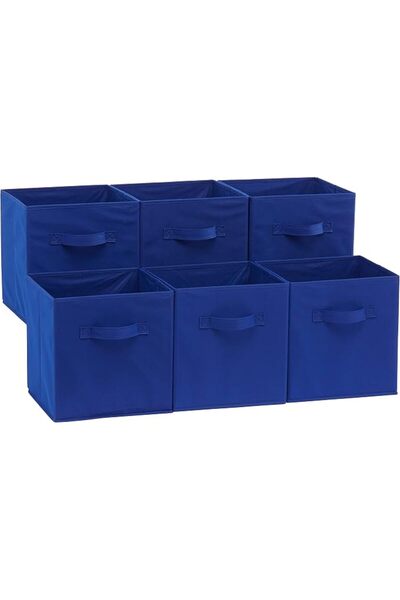 Amazon basics Collapsible Fabric Storage Cube/Organiser with Handles, Pack of...