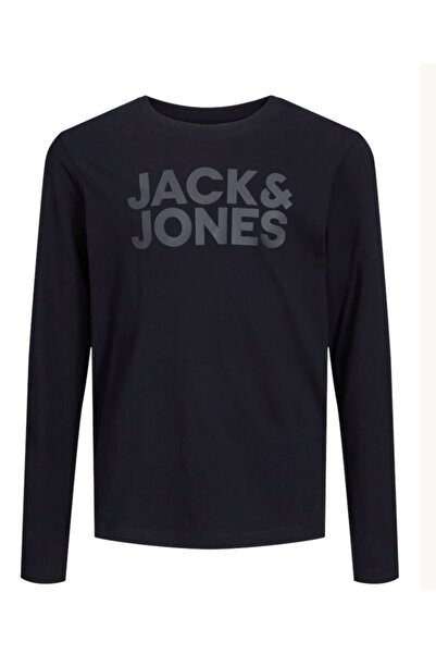 Jack & Jones Junior تي شيرت بشعار JJECORP LS CREW NECK JNR