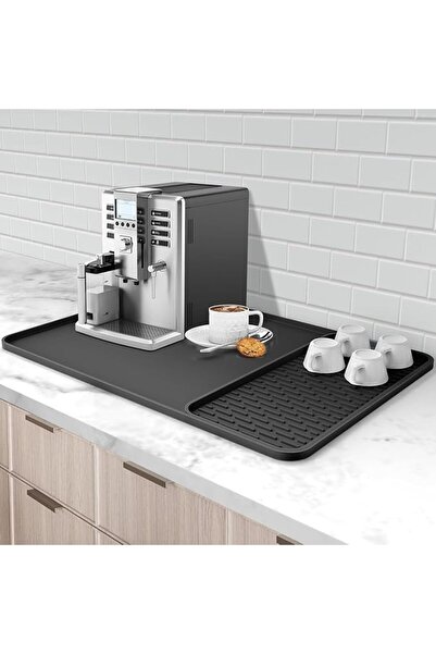 GENERAL Silicone Coffee Machine Mat, Large Kitchen Countertop Draining Mat