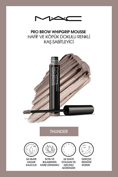 M.A.C Pro Brow Whipgrip Mousse Hafif ve Köpük Dokulu Renkli Kaş Sabitleyici -...