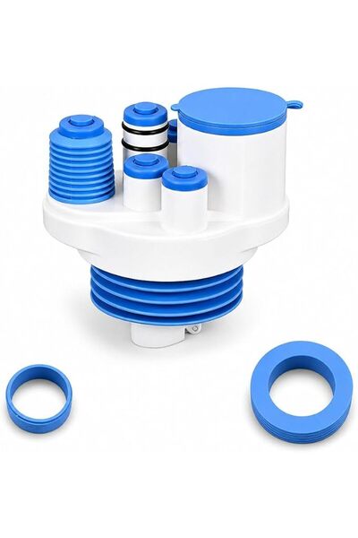 GENERAL Kitchen Sink Drain Kit, 3-in-1 Drain Pipe System, Silicone Seal Ring ...