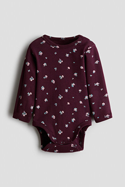H&M Pamuklu ve Baskılı Body