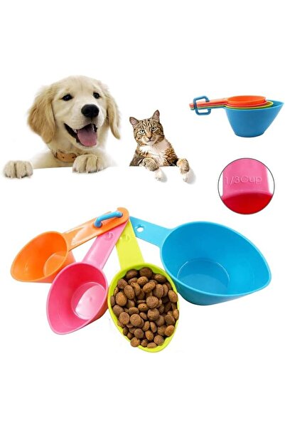 TERRIFI Pet Food Scoop Set, Plastic Pet Measuring Scoop and Feeding Spoons fo...