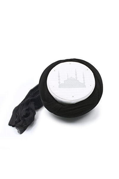 SARIKHANE YÜKSEK TEKNOLOJİ MAKİNE SARIMI Cami Sarigi - Black Fabric - White S...