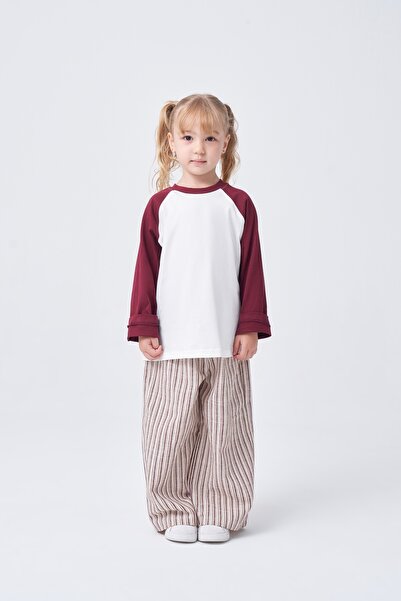 EBU Prive Unisex Children's Long Sleeve Sweatshirt Claret Red