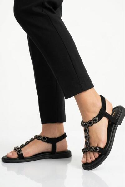 PUNTO 358165 Women's Flat Sole Stone Sandals