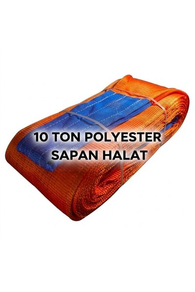 MaySafe Polyester Sapan Halat 10 TON - 4 METRE // 6:1 KALİTE CE BELGELİ / Gözlü Yük Taşıma Halatı