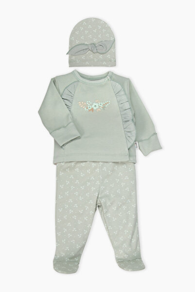 Bebetto Interlock Zibin Set 3-Piece (Cute Girl) Mint