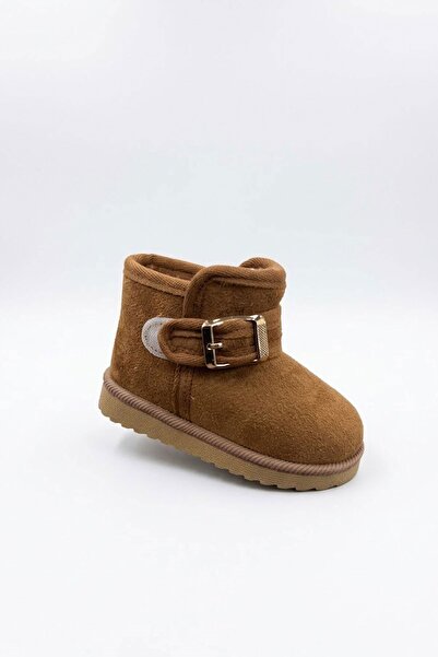 AlbiShoes Kız Erkek Çocuk Bebek Cırt Cırtlı Ev Botu Ev Ayakkabısı Kreş Okul Günlük Mini Bot Panduf