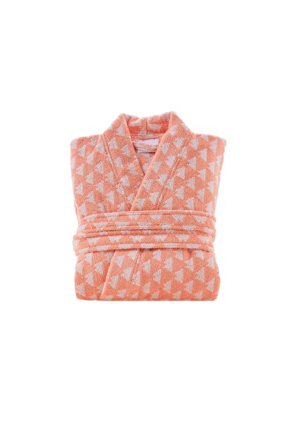 Doqu Home Jungle Muse Piramid Bathrobe S/M - 110 cm - Mercan