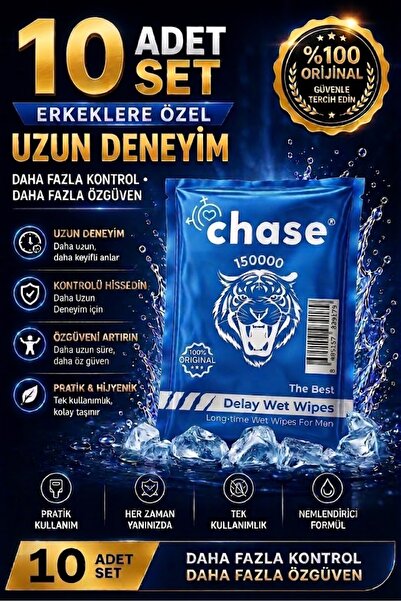 Chase 150000 Erkek Uzun Deneyim Mendil 10'lu Set