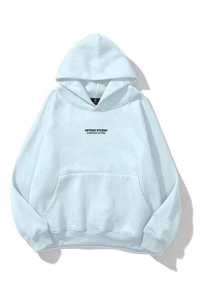 Co Trendiz Unisex Offday Studio Sweatshirt Açık Mavi