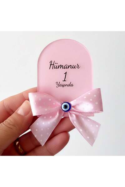 Mekece Baby Candy Gift Bebe-345P Pink Window Model Plexi Magnet with Evil Eye...