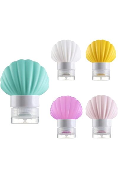 SYOSI Silicone Travel Bottles Set, 5Pcs Cosmetic Bottles Lotion Conditioner T...
