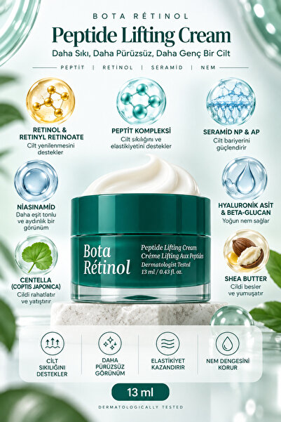Enprani Bota Retinol Peptide Lifting Cream Firming Anti-Aging Care Cream Cont...