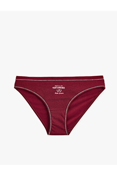 Koton Printed Comfortable Fit Cotton Brief Panties