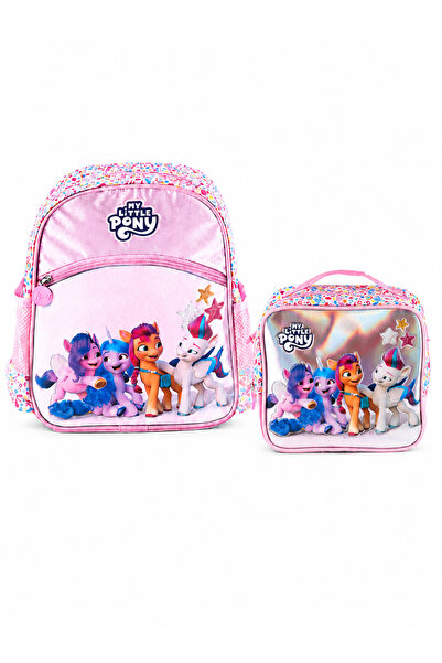 MY LITTLE PONY Lisanslı Anaokulu Çantası ve Beslenme Çantası İkili Okul Seti ...
