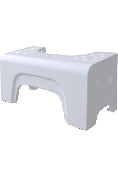 Squatty Potty Fold N Stow Compact Foldable Toilet Stool, White, 7", 1 lb