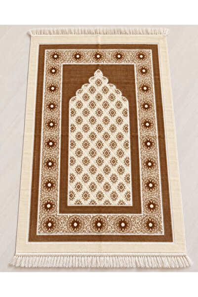 Bilenler Starry Mihrap Velvet Prayer Rug 70X115 cm Gift Dowry Prayer Rug