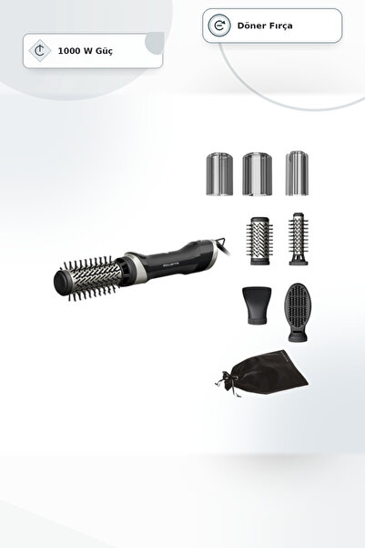 Rowenta UB9540F0 Brush Activ Döner Fön Fırçası Siyah 1000W Seramik Yüzeyli İy...