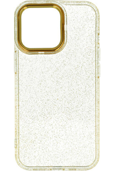 OEM Λαμπερή Χρυσή Θήκη Πλάτης Σιλικόνης (iPhone 12 / 12 Pro)