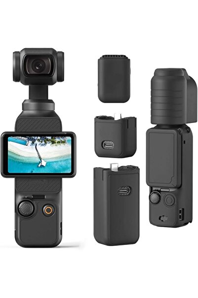 KOWVOWZ غطاء حماية من السيليكون متوافق مع كاميرا DJI Osmo Pocket 3، حماية شام...