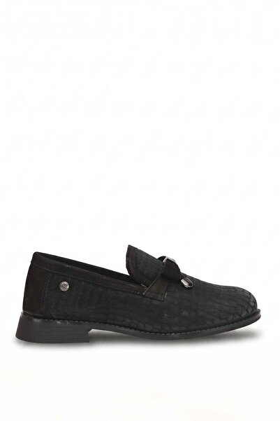 Mammamia D26Ka-3075 Women's Genuine Leather Casual Shoes Black