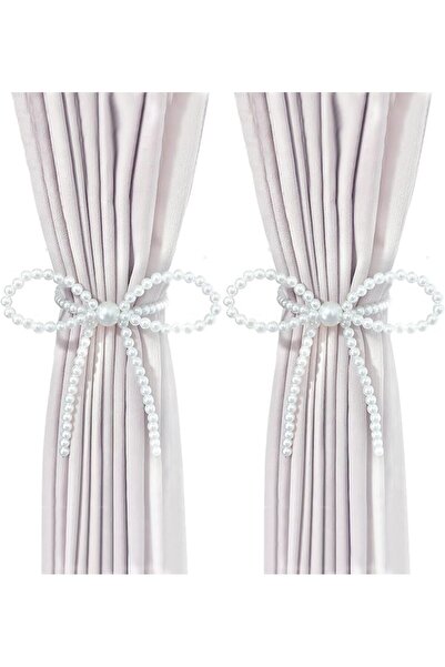 GENERAL Yala Joy Elegant Pearl Decorative Magnetic Curtain Tiebacks Curtain H...