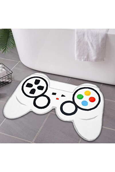 GENERAL ALMEKAQUZ Bath Mat,Funny Gamepad Shaped Bath Mat, 50x80cm Non-Slip Ab...
