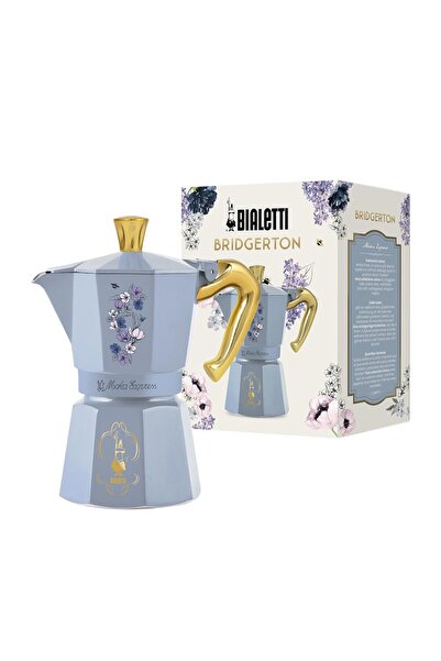 Bialetti Moka Express Bridgerton 6 fincan, haşlanma önleyici sap, indüksiyona...