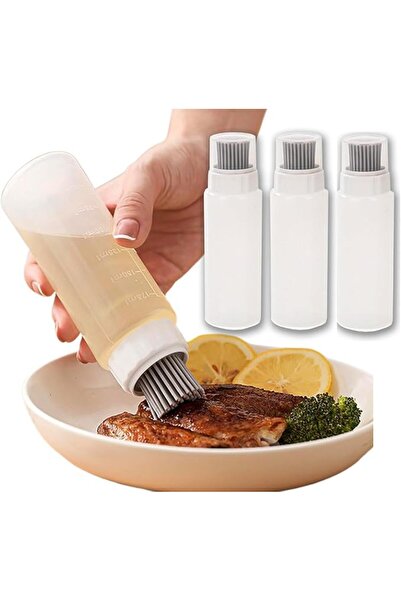 ALMEKAQUZ 3pcs 175ml Olive Oil Bottle Dispenser with Silicone Basting Brush, ...