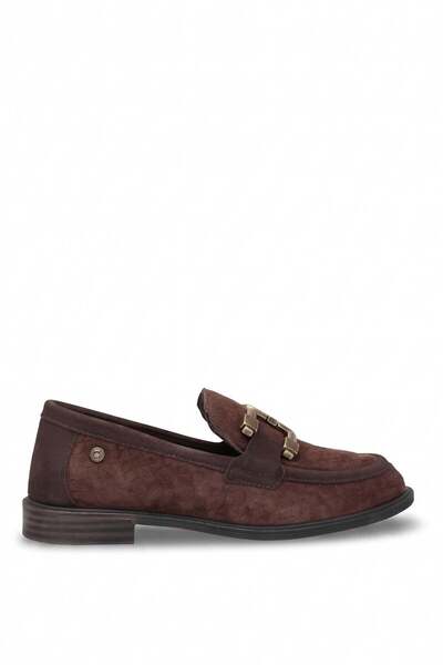 Mammamia D26Ka-3100 Women's Genuine Leather Casual Shoes Brown