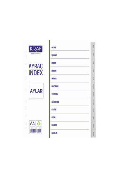 KRAF Seperatör, Tarih Ayları, Klasör İçi Ayraç, Düzenleyici