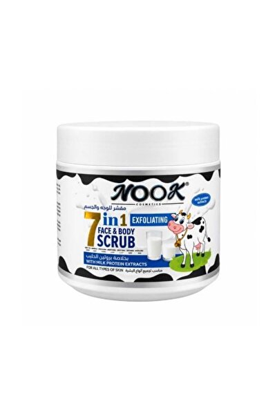 Genaric مقشر NOOX 7 في 1 للوجه والجسم مع خلاصة بروتين الحليب