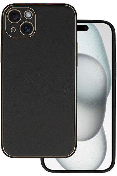 OEM Για Πίσω Κάλυμμα Σιλικόνης / Δέρματος Μαύρο (iPhone 15 Plus)