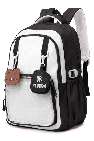 ZAAPPY Mocha Duo Backpack 17 Inch School Bag with Anti-Theft Pocket, Includes...