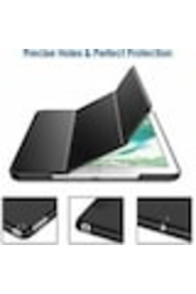 JETech Husă de protecție pentru tabletă, iPad 9.7 inch, model 2017/2018, Negru