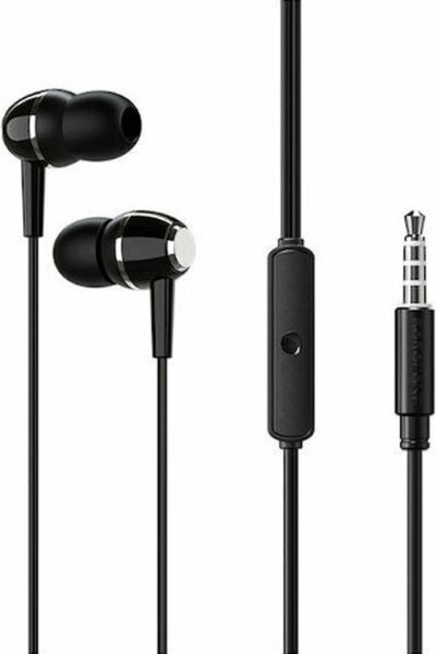 Borofone BM36 Acura Ενδοωτικά Handsfree με βύσμα 3.5mm Μαύρο