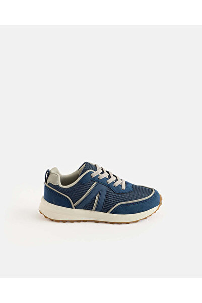 REDTAG Boys Navy Colour Block Slim Runner Sneakers