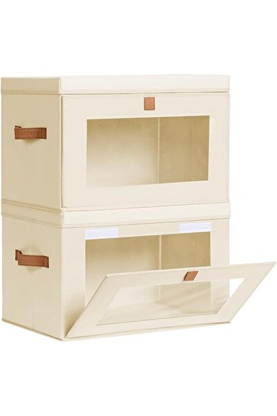 Generic 2 Pack Large Closet Storage Organizer, Clothes Storage Bins with Hand...