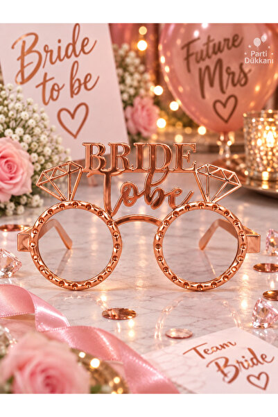 Parti Dükkanı Bride to Be Rose Gold Mika Party Glasses – Bachelorette Bride G...