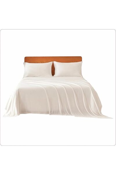 D DONETELLA FEEL THE LUXURY طقم ملاءات سرير دونيتيلا مكون من 4 قطع لسرير سوبر...