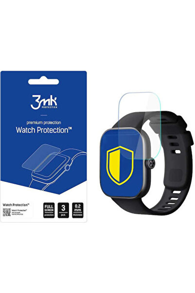 3MK Προστατευτικό οθόνης V Tempered Glass για το Redmi Watch 4, 3 τεμάχια