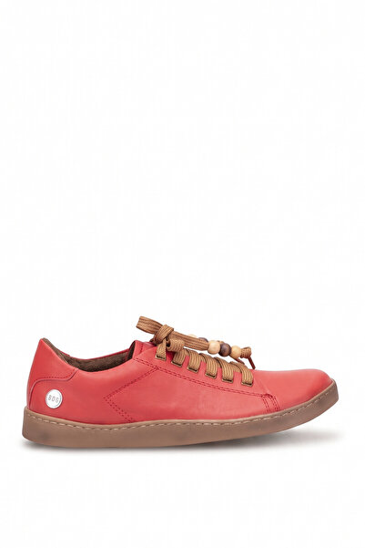 Mammamia D26Ka-610 Women's Genuine Leather Casual Shoes Red