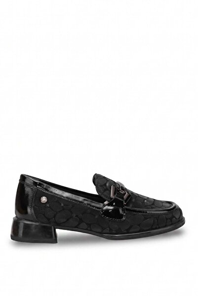 Mammamia D26Ka-3045 Women's Genuine Leather Casual Shoes Black