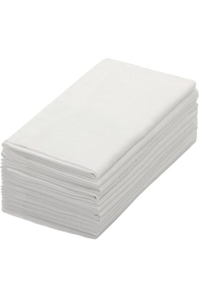 Cotton Craft White Dinner Napkins - Set of 12 Classic Pure Cotton Soft Cloth ...