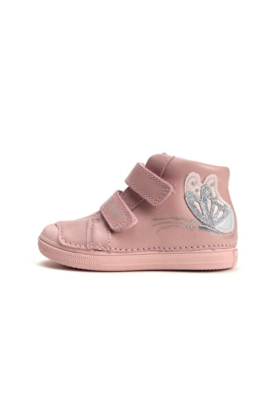 D.D.step Pantofi pentru fete A 049-52135 – Piele, Roz pal cu fluture