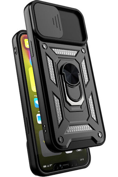 OEM Camshield Πίσω Κάλυμμα Σιλικόνης / Πλαστικό Μαύρο (iPhone X / Xs) Κωδικός...