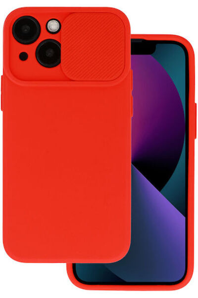 OEM Camshield Πίσω Κάλυμμα Σιλικόνης Κόκκινο (iPhone 15 Pro)