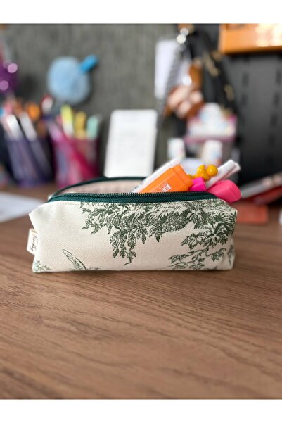Fiorbag Vintage Pattern Handmade Pen Holder Zippered Single Compartment Penci...